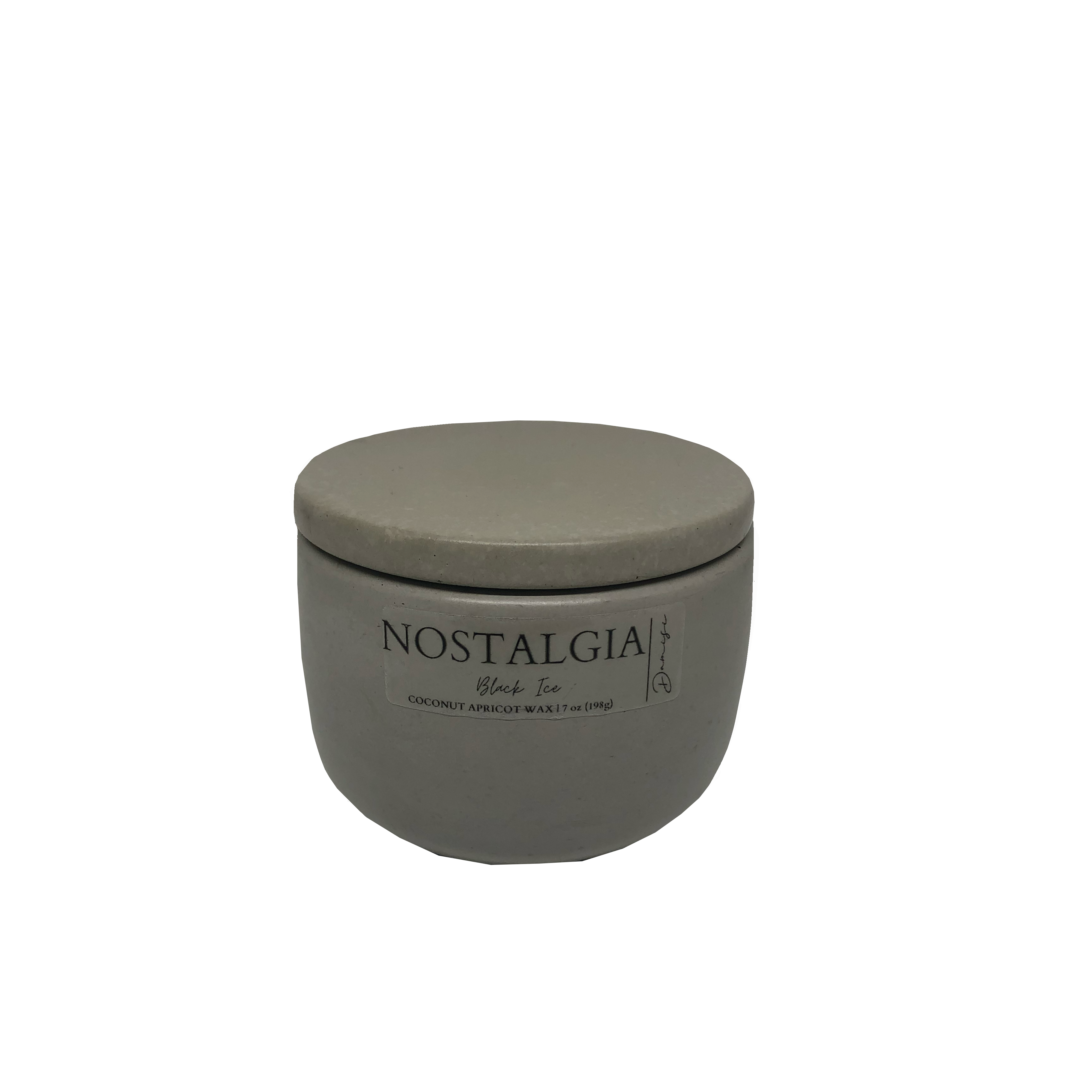 Damisi - Wholesale Jar/Filled Candle - NOSTALGIA Concrete Candle1