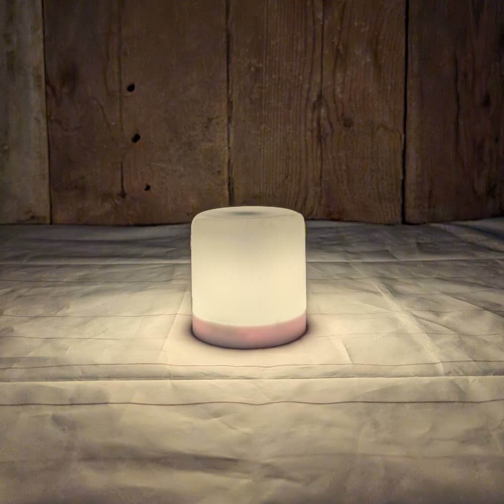 A.T. Imports - Wholesale Flameless Candle - White LED Flame Illusion Pillar 3"x5"