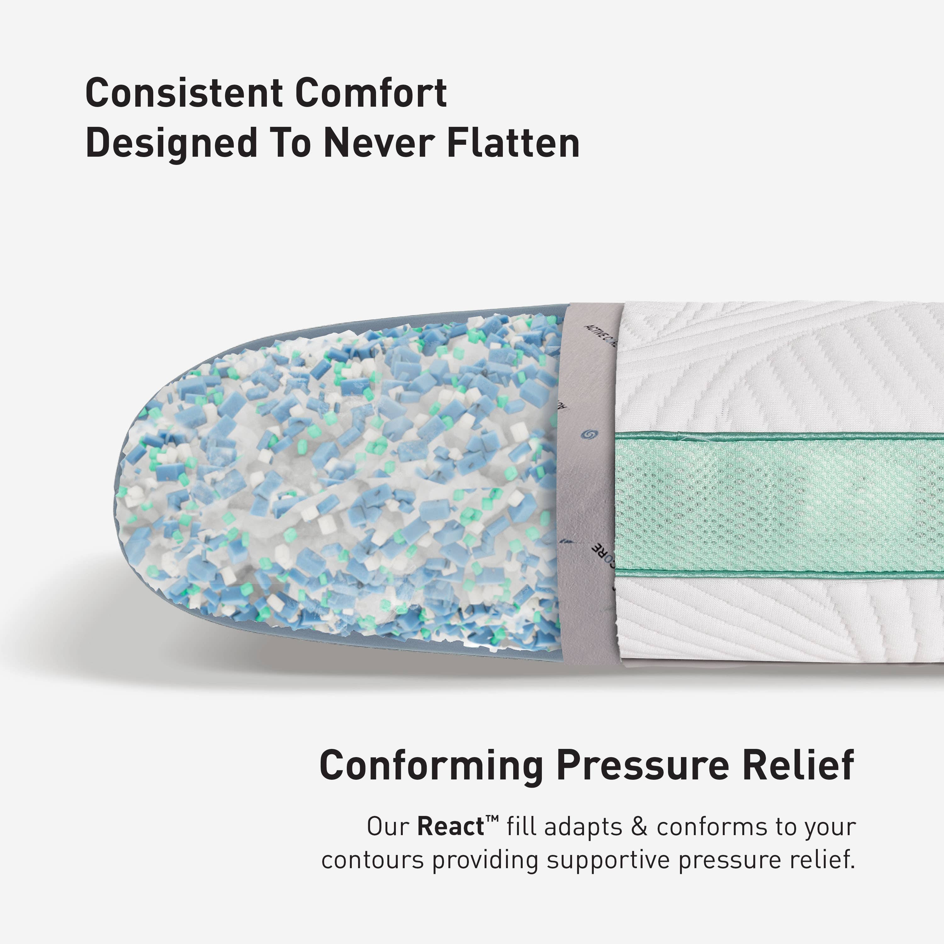 Bedgear - Wholesale Bedding Pillow - Level Performance Pillow - Firm Support6