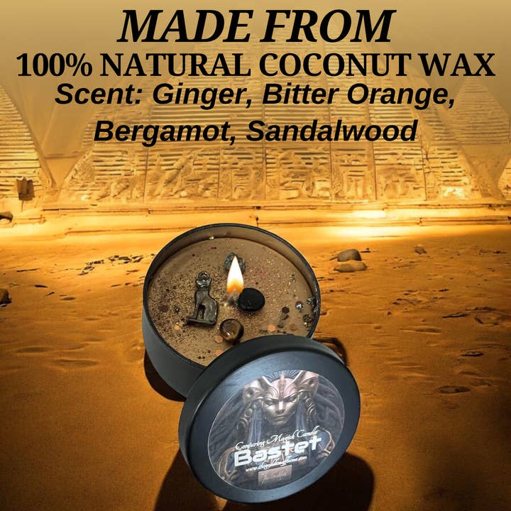 The Goddess of Flame - Wholesale Travel Candles - Bastet Magic Candle2