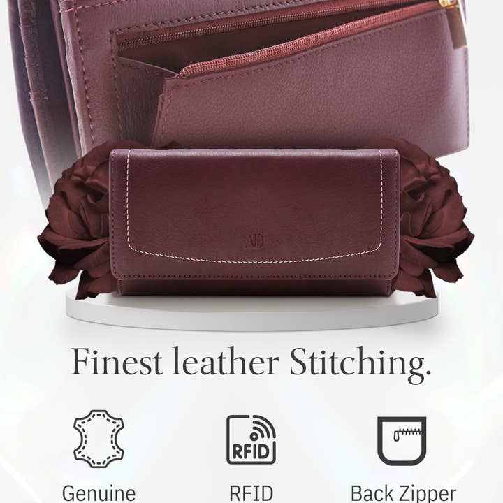 Access Denied Accessories - Wholesale Wallet - Women's - Accordion Clutch Wallet for Women Removable Checkbook Holder2