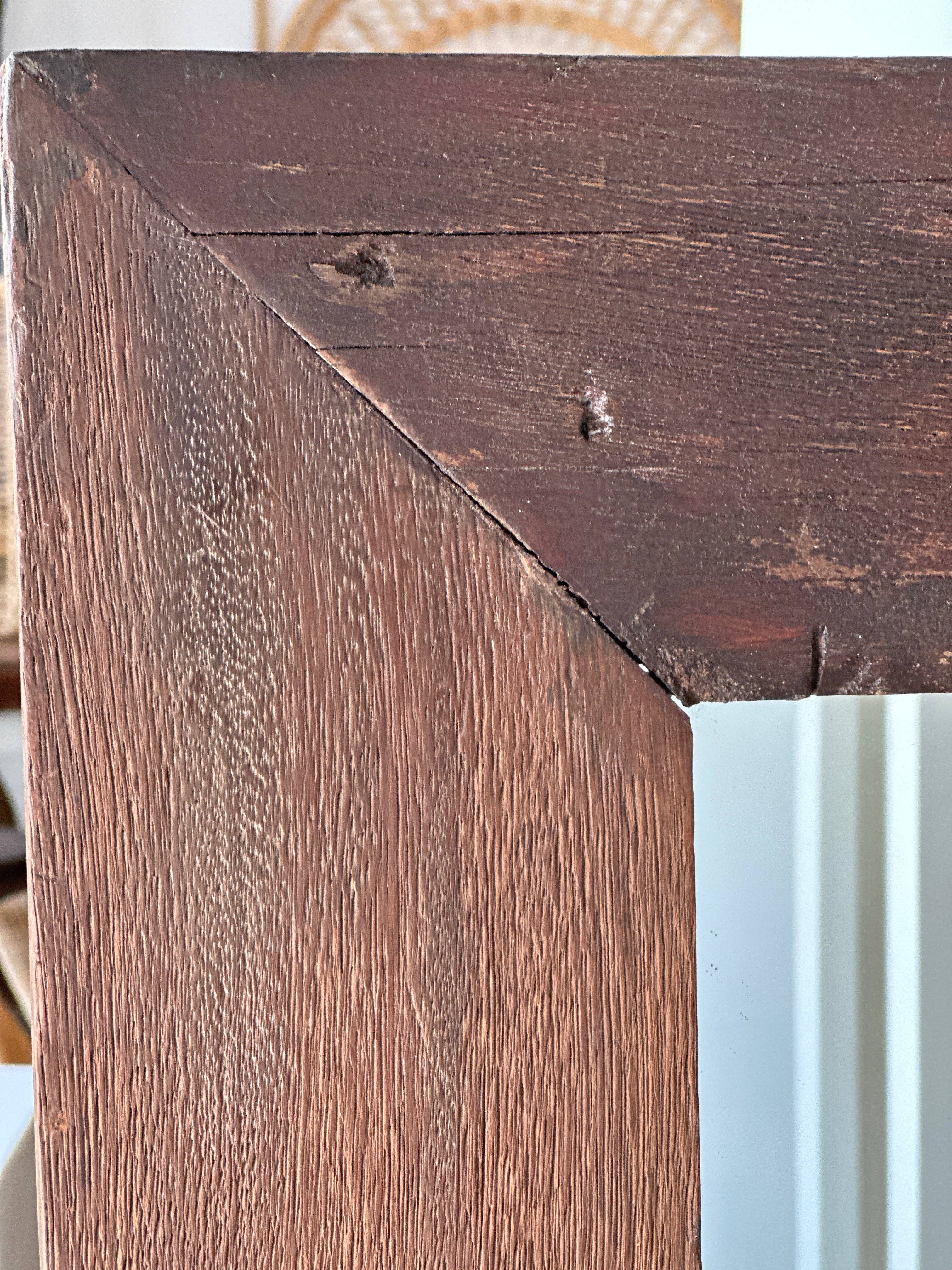 Office Objets - Wholesale Wall Mirror - Mirror with exotic brutalist old iron wood frame H:139cm80