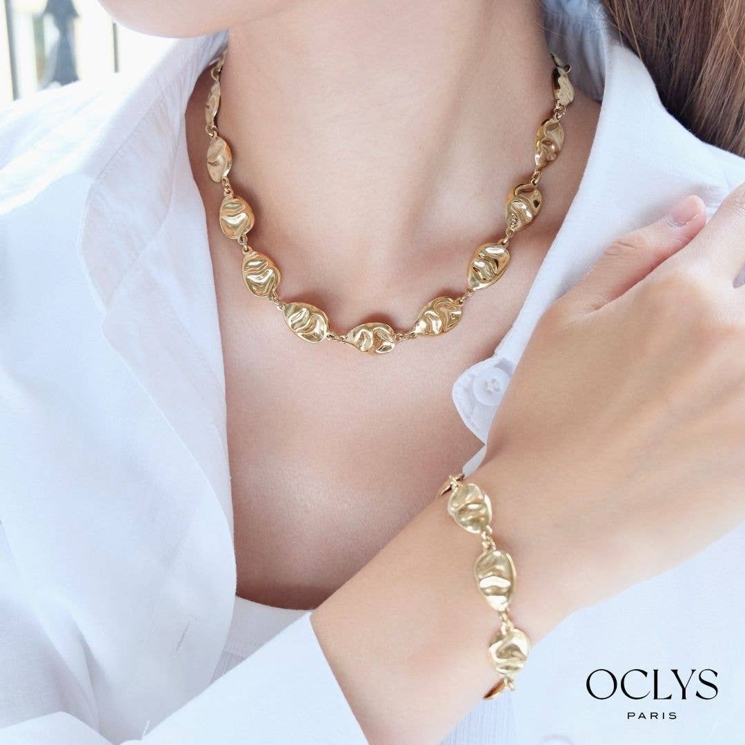 Oclys - Wholesale Link & Chain Necklace - Taly stainless steel oval chain necklace3