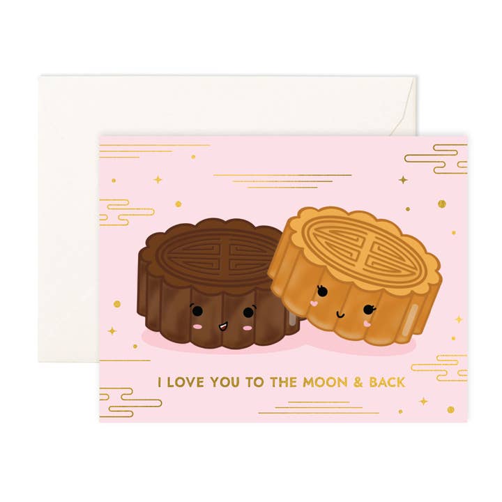 To The Moon & Back - Carte de vœux pour la vente par Sparkles And Joy