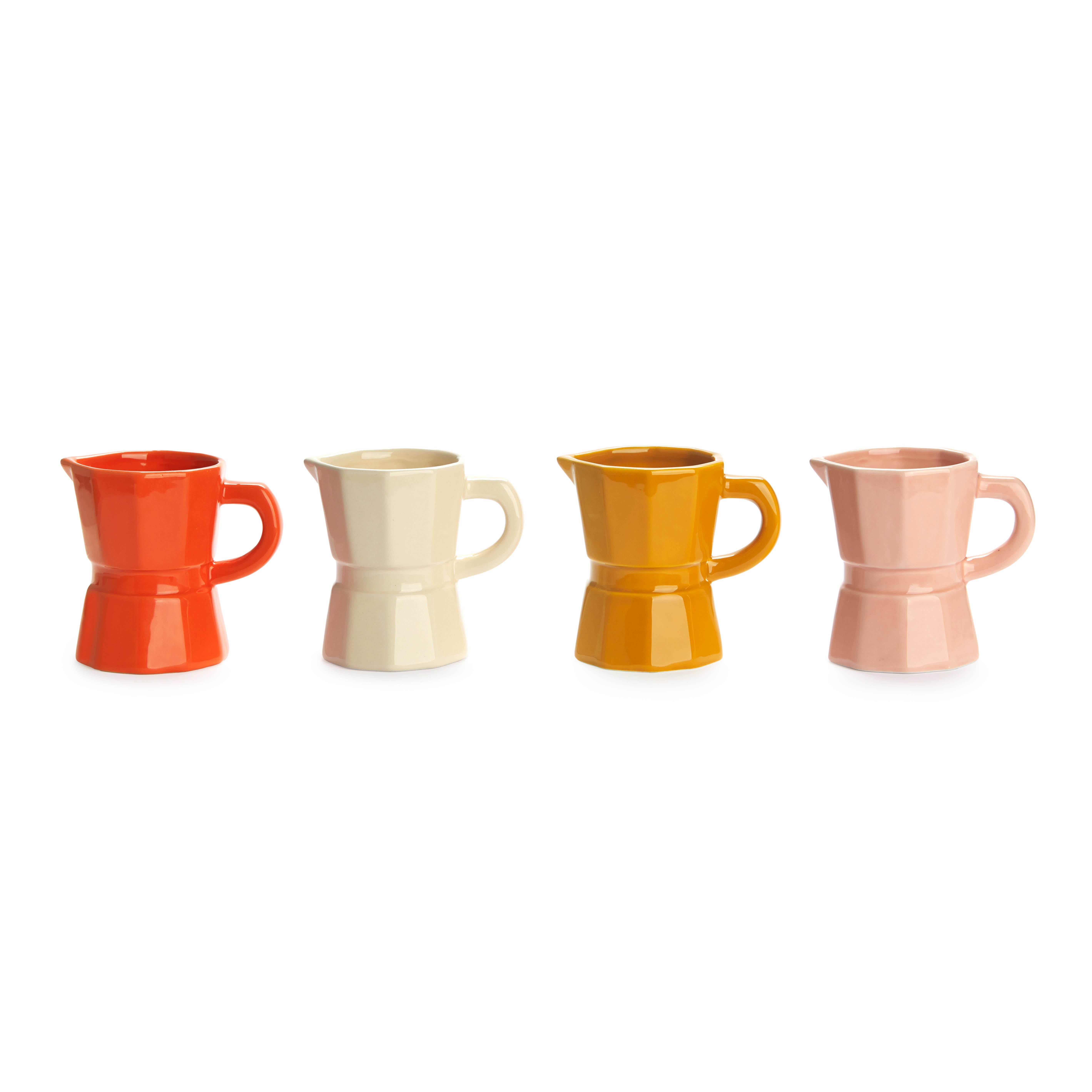 Balvi - Vendita all'ingrosso Tazza - Set di 4 tazze da caffè a forma di moka, colori assortiti Moka Caramel4