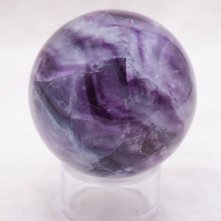 Tiny Rituals - Wholesale Spiritual Stone/Crystal - Rare Rainbow Fluorite Spheres - AAA Premium Quality120