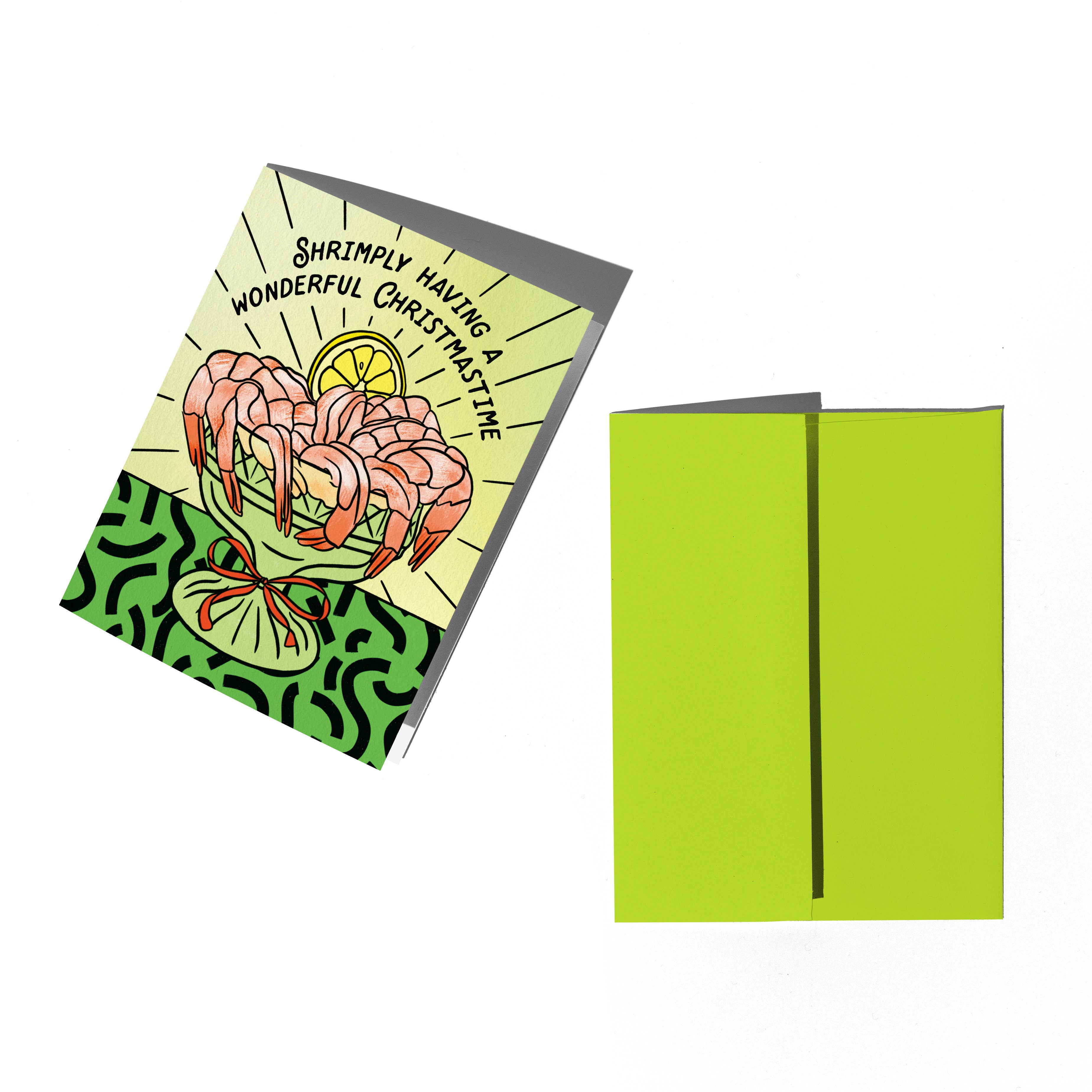 Boss Dotty Paper Co. - Wholesale Christmas Card - Shrimp Cocktail Holiday Card1