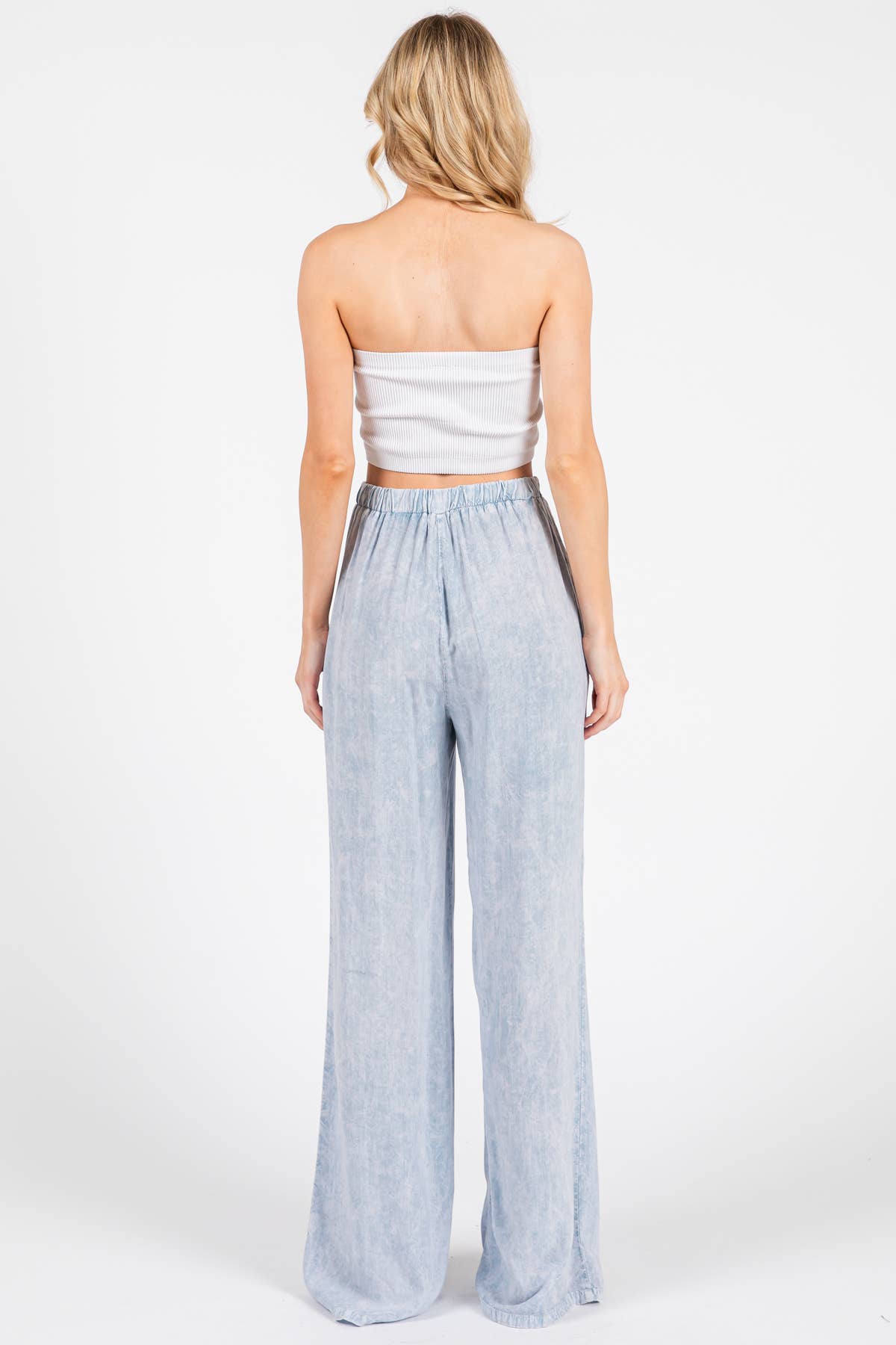 LT Denim Garment Dye Challis Wide Leg Pants - P70387P for wholesale on Faire3