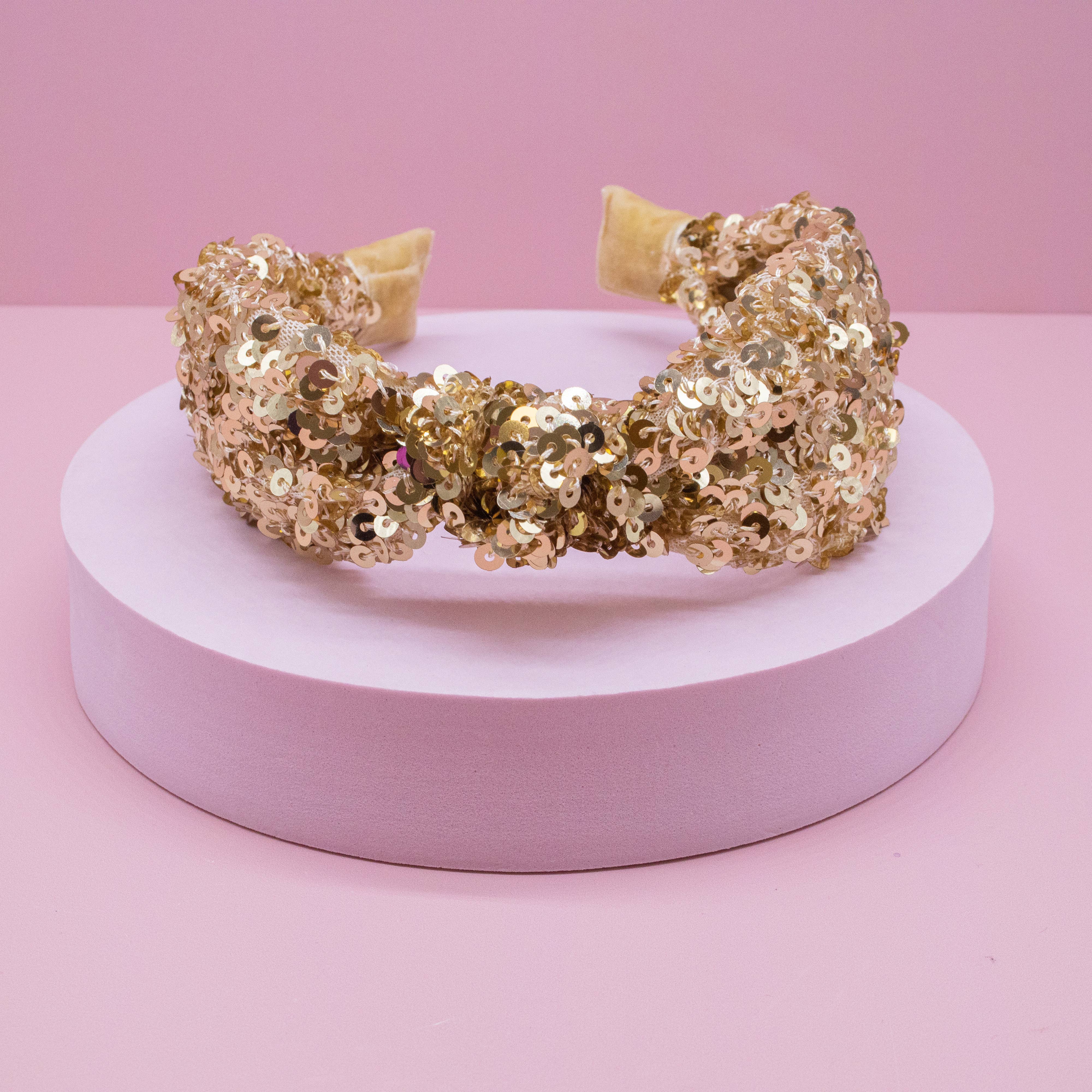 Frog Sac - Wholesale Fashion Headband - Kids - Kids Knot Headband - Sequin Knotted Hair Band Accessories57