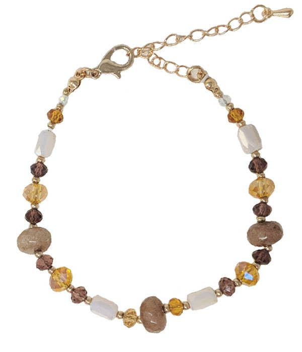 Jewelry Max - Wholesale Charm/Dangle Bracelet - ( S347 )  MIX GEM STONE AND BEAD BRACELET0