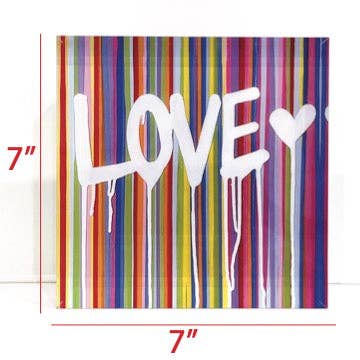 margo.rebecca - Wholesale Decorative Tabletop Object - dripping love - acrylic block1