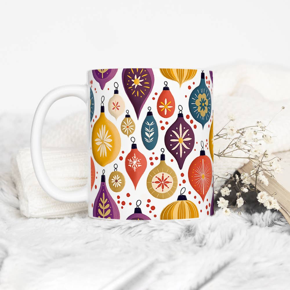 Loftipop - Wholesale Coffee Mug - Vintage Holiday Ornament Ceramic Mug, Retro Christmas Gifts3