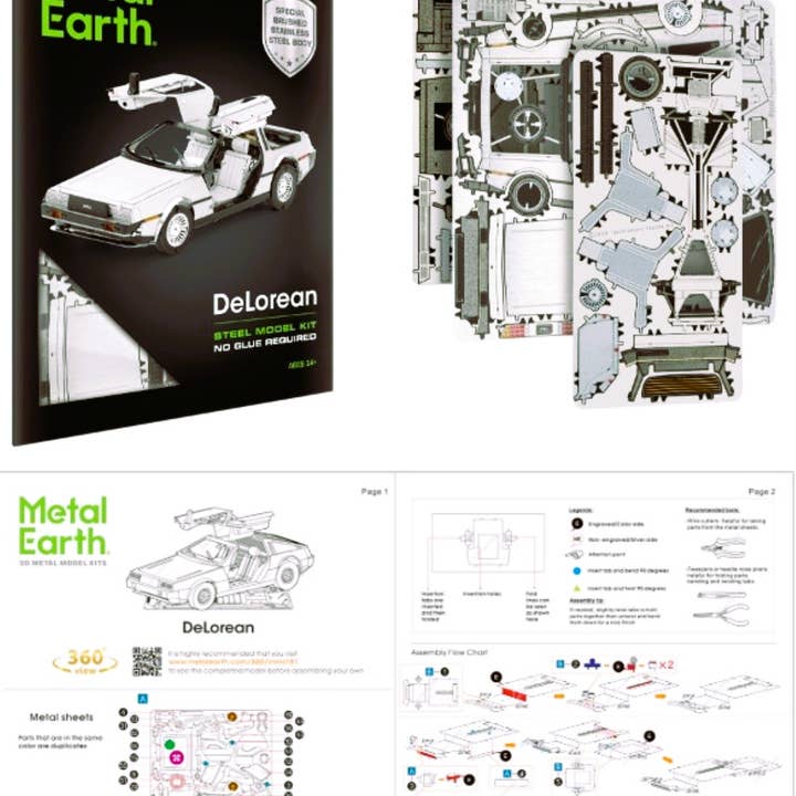DeLorean Metal Earth  for wholesale by Metal Earth