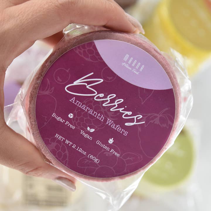 Obleas Amaranto (Amaranth Wafers) for wholesale by Manna Artisan Foods