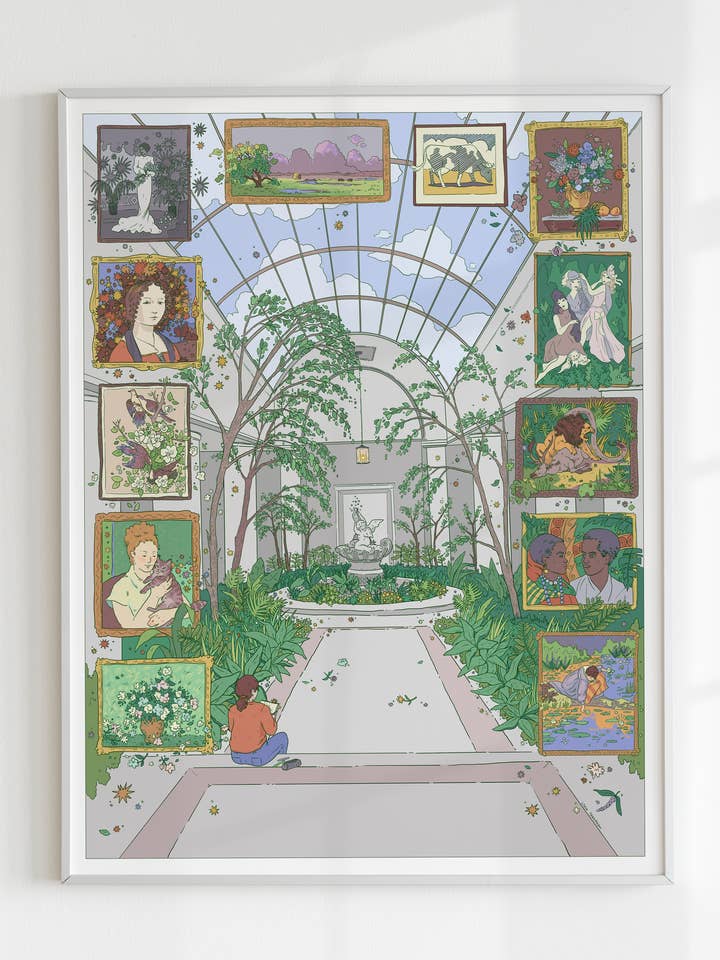 Wild Washington, DC: National Gallery of Art - 12x16" Print for wholesale by Lydia Tonkonow Art and Design LLC