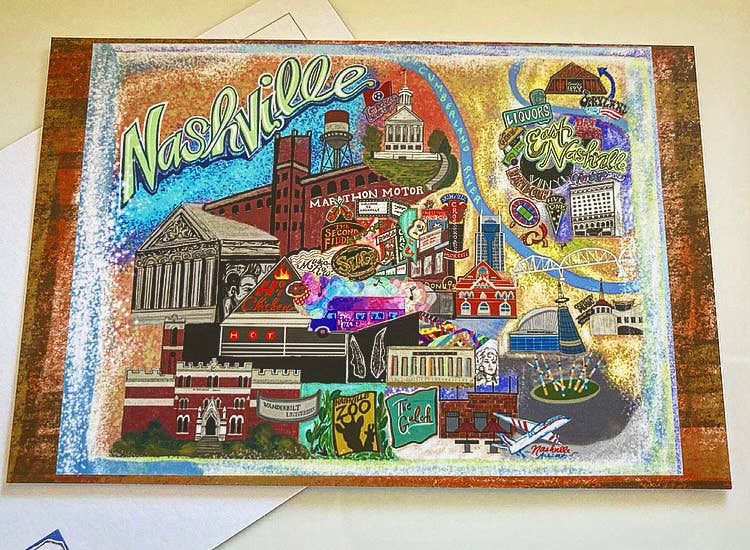Domesticadence - Wholesale Postcard Set - Hand-Drawn Nashville, TN Postcards Set of 251