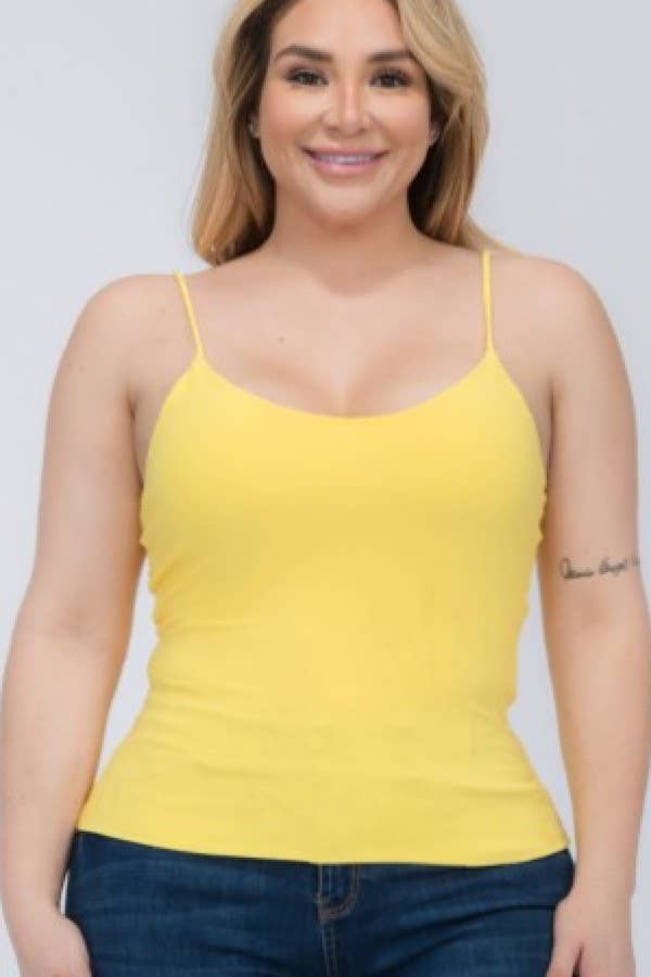 Curve Market - Vendita all'ingrosso Canotta - Donna - CANOTTA CAMI CON SPALLINE DOPPIE FODERATE TAGLIE FORTI5