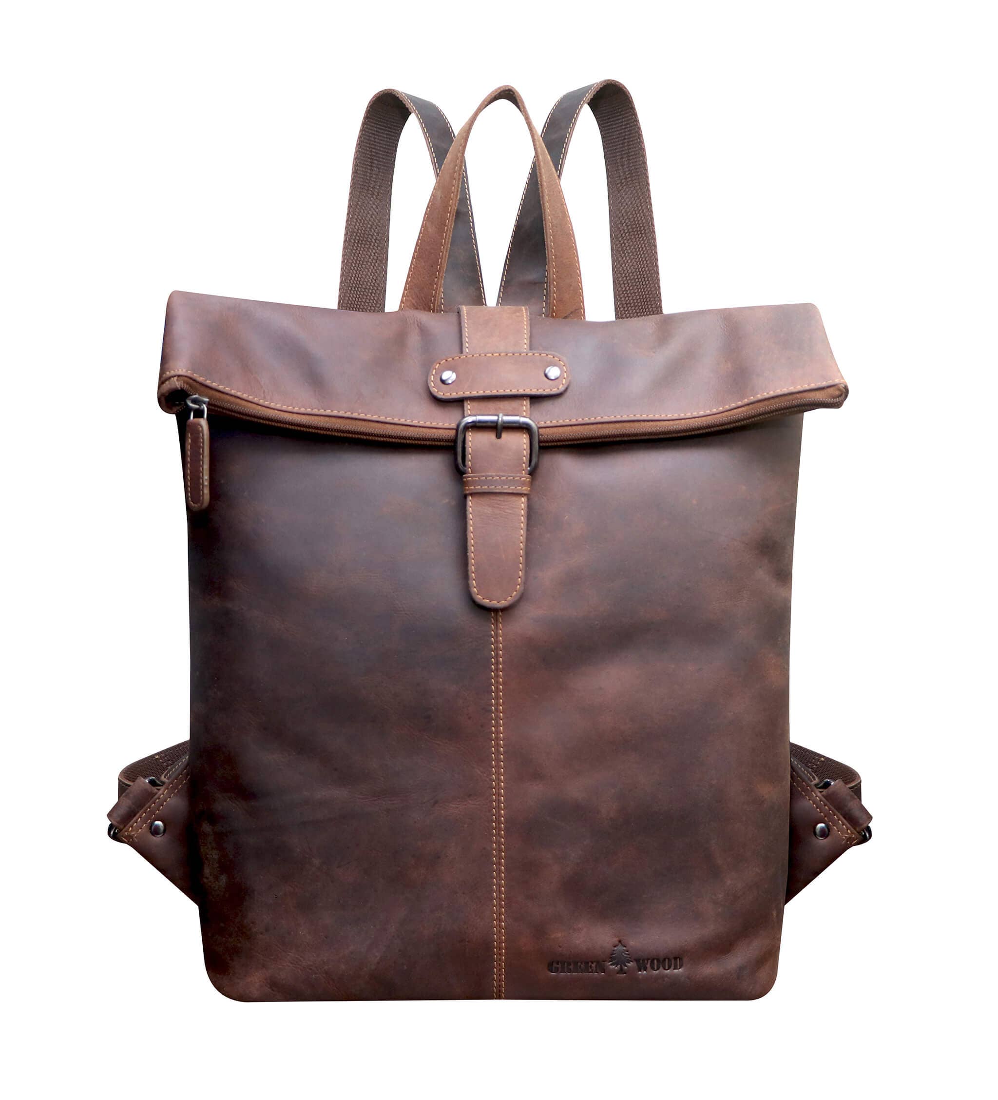 Greenwood - Wholesale Backpack - Unisex - Sandy leather backpack large women's laptop backpack 15.6" men5