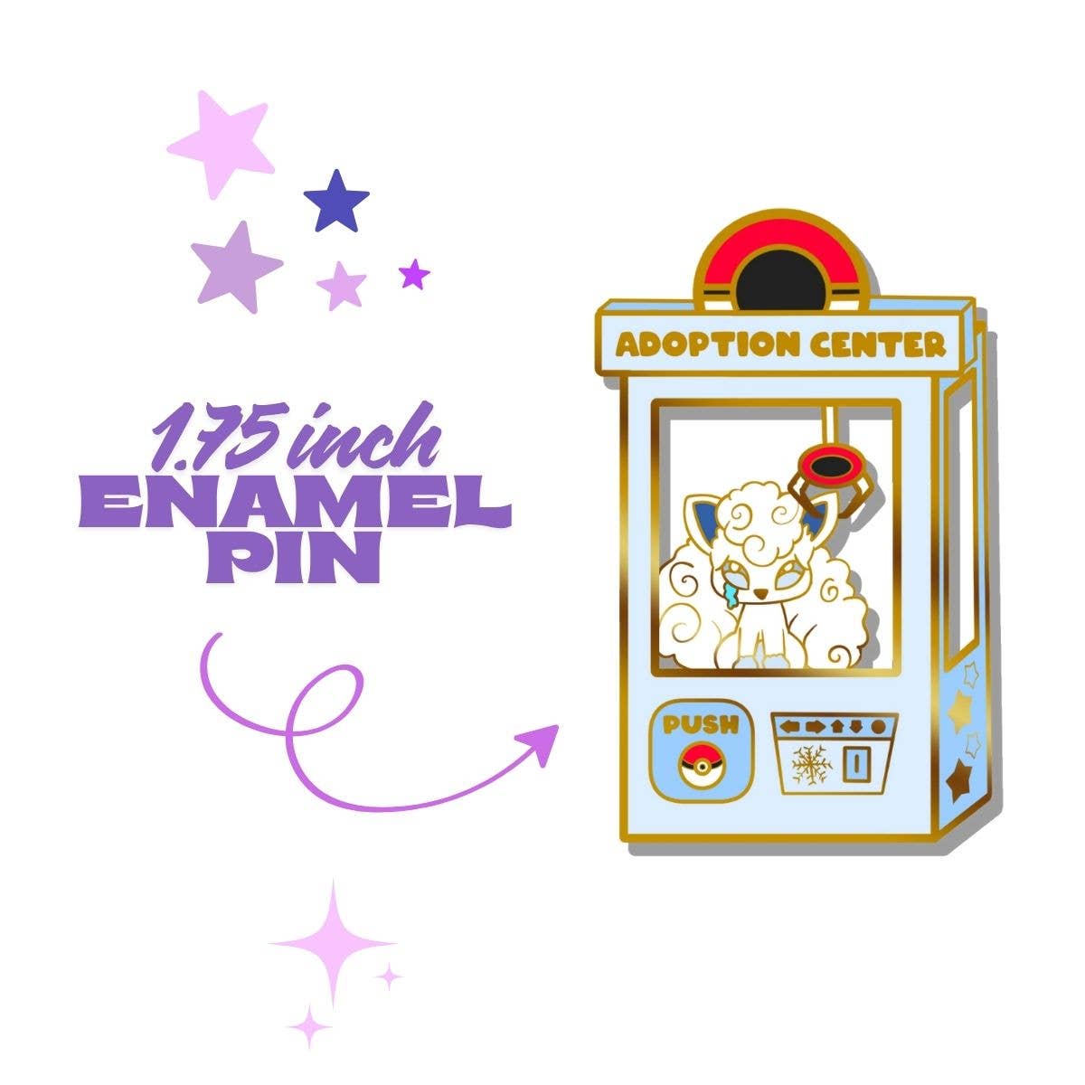 Naytendo – Großhandel Anstecker/Button – Pokemon Alolan Vulpix Emaille-Anstecker, Anime2