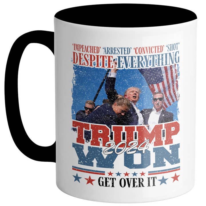 God And Glory Gifts - Wholesale Coffee Mug - Despite Everything Trump Won Ceramic Coffee Cup