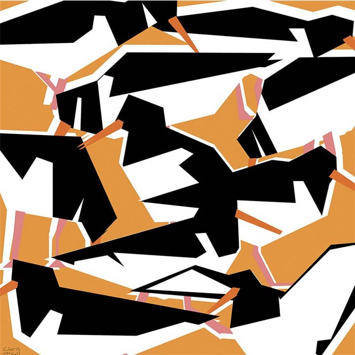 Carte de vœux Volée d'huîtriers pour la vente par Natural Partners Limited