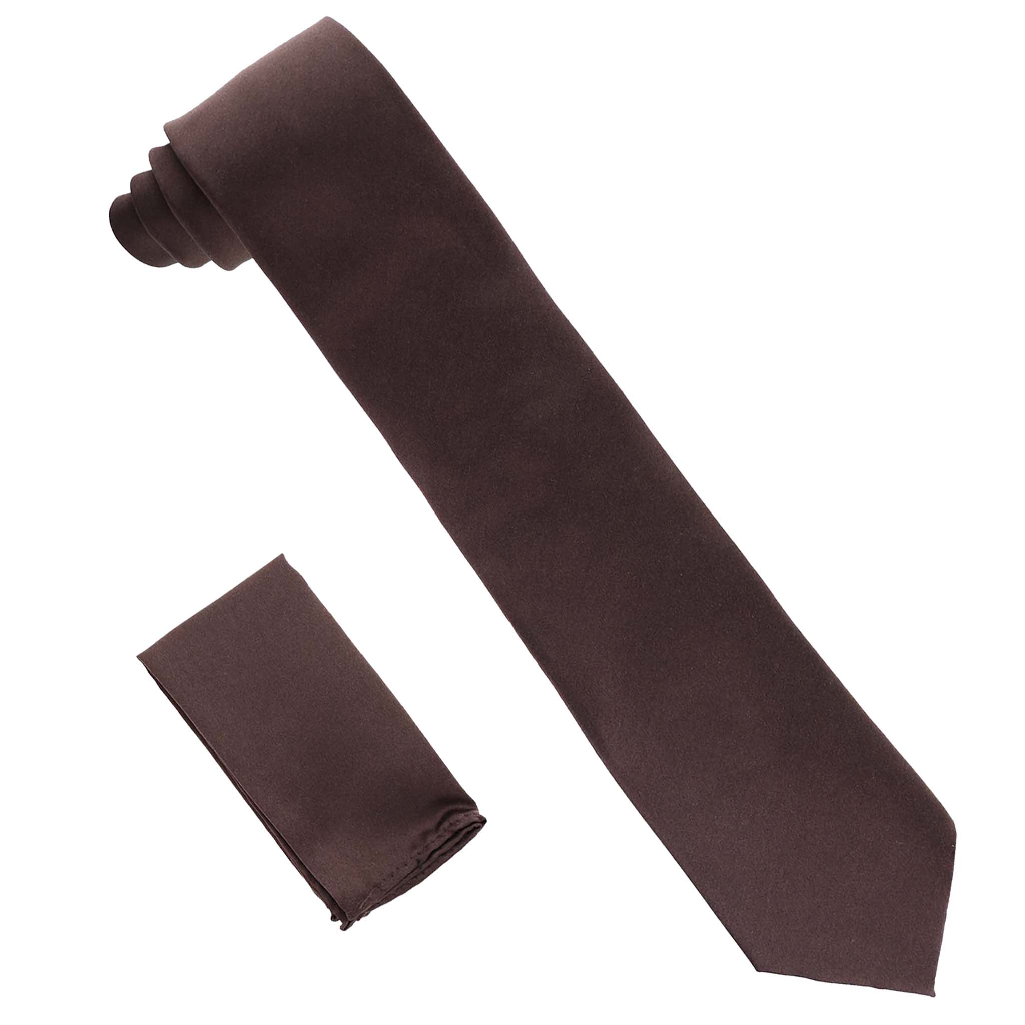 Dubal Brothers – wholesale Slipsar – Herr – Vittorio Farina Solid Satin slips & Pocket Square av Classy Manschettknappar4