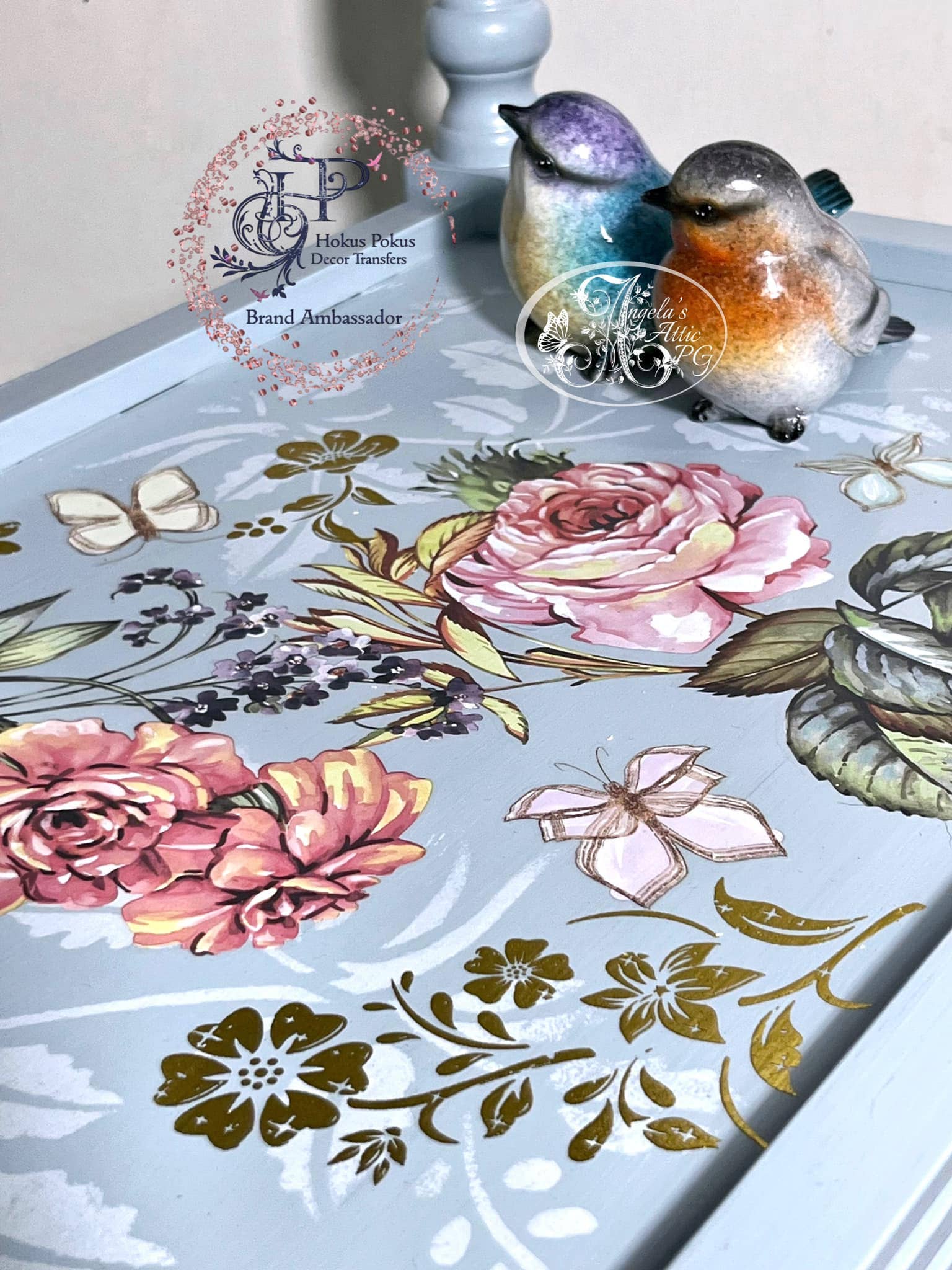 Hokus Pokus - Wholesale Wall Decal/Stickers - Vintage Blooms Decor Transfer - Large 6 Sheets3