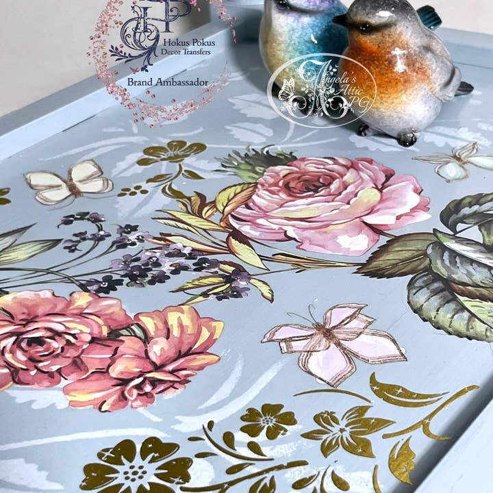 Hokus Pokus - Wholesale Wall Decal/Stickers - Vintage Blooms Decor Transfer - Large 6 Sheets3