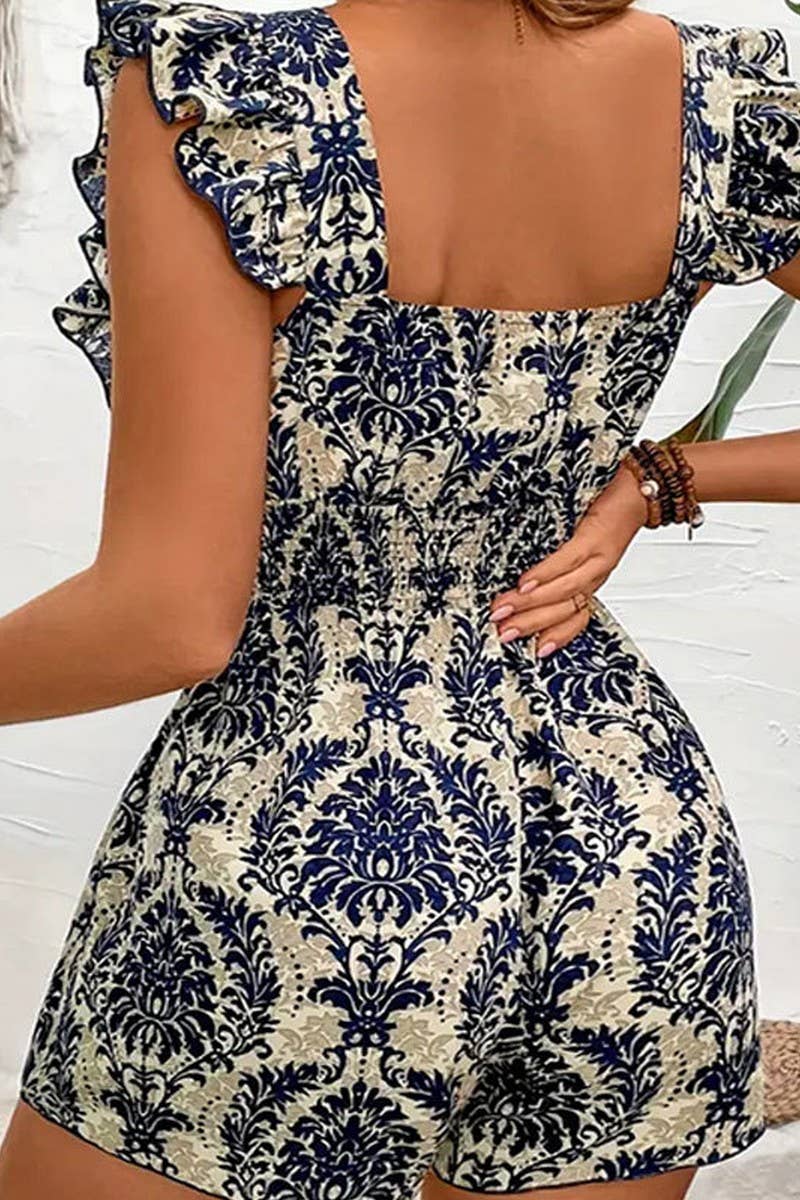 NINEXIS - Wholesale Romper - Women's - CWSJS1517_SQUARE NECK WAIST COMMUTER SLEEVELESS JUMPSUIT8