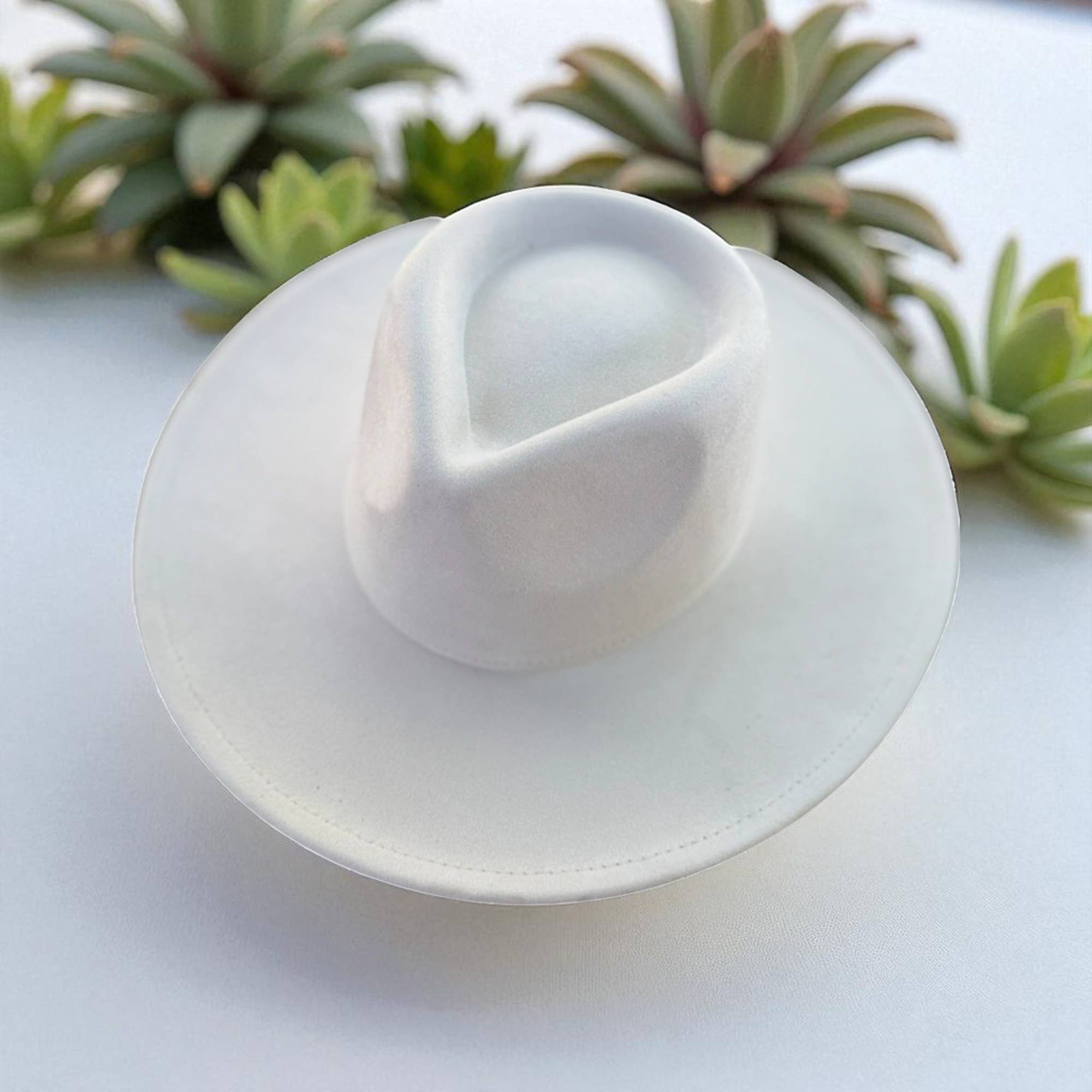 One and Only Accessories - Wholesale Fedora - Women's - Vegan Suede Wide Brim Rancher Hat  21