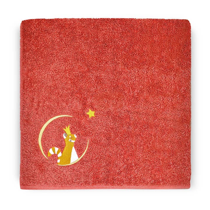 Kinder-Badetuch 70cm x 140cm - Roter Panda für den Großhandel von L'Oiseau Bateau