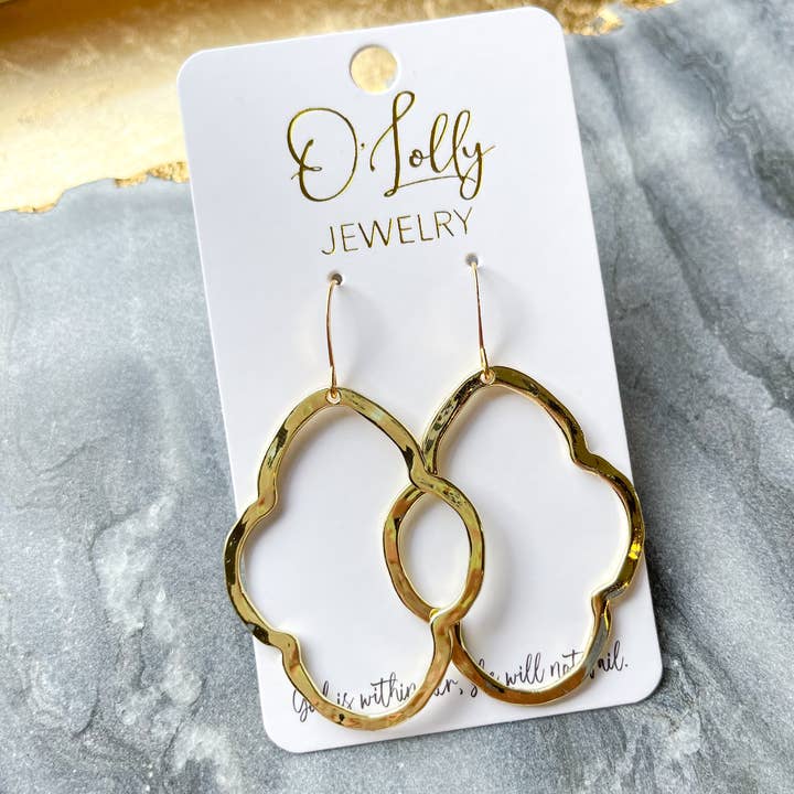 Brincos em Ouro Style 12 por atacado de O’Lolly Jewelry
