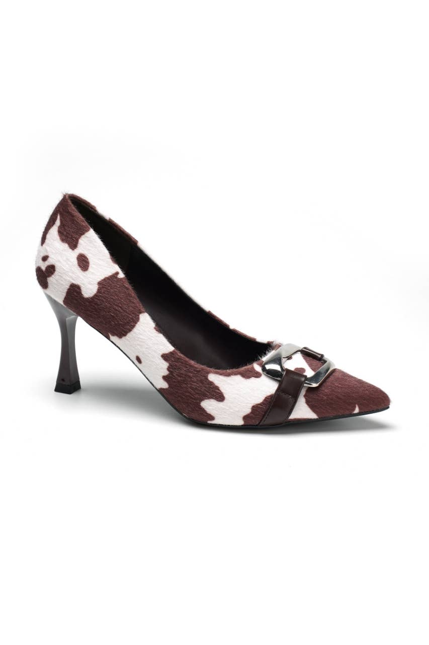 C'M PARIS - Wholesale High Heels - Women's - Pump with Large Decorative Buckle 83384