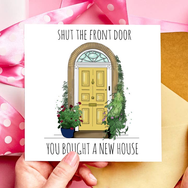 Chiudi la Porta d'Ingresso Hai Comprato una Casa Nuova Carta per la Casa per la vendita all'ingrosso da parte di Resplendent Aurora