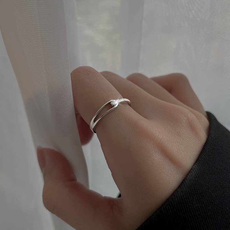 Gemscape UK – wholesale Multi-stone ring – Half and Half design S925 Ring  - in Gold & Silver8