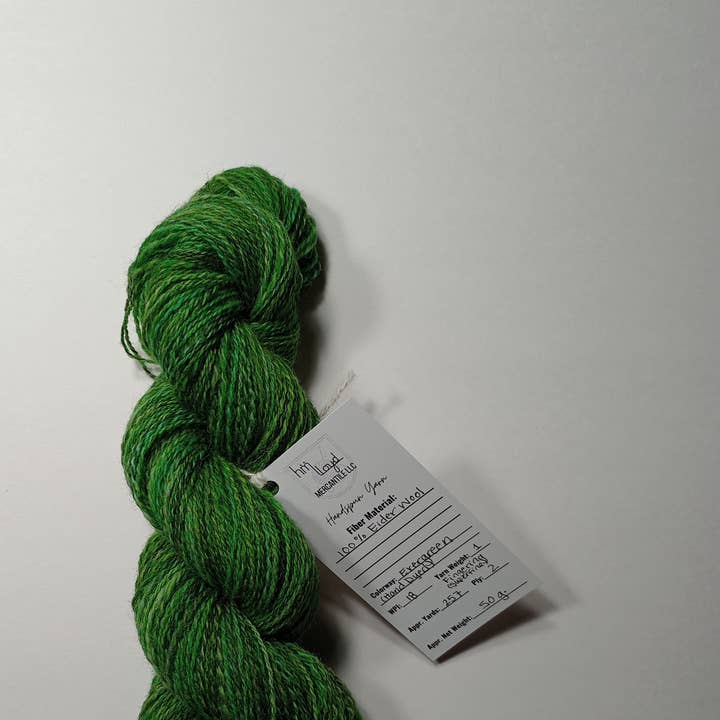 Hand Dyed/Spun Yarn - Eider Wool - 50 g. Hank for wholesale by HMLLOYD MERCANTILE LLC