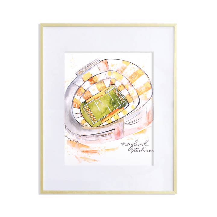 Whitney Winkler - Wholesale Art Print - Neyland Stadium Art Print, 8x10, University of Tennessee
