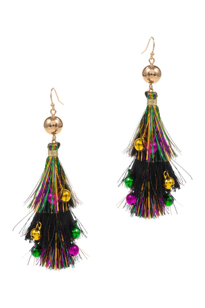 Designature New York - Wholesale Kwastjesoorbellen - Mardi Gras Kwastjes Oorbelhaken0