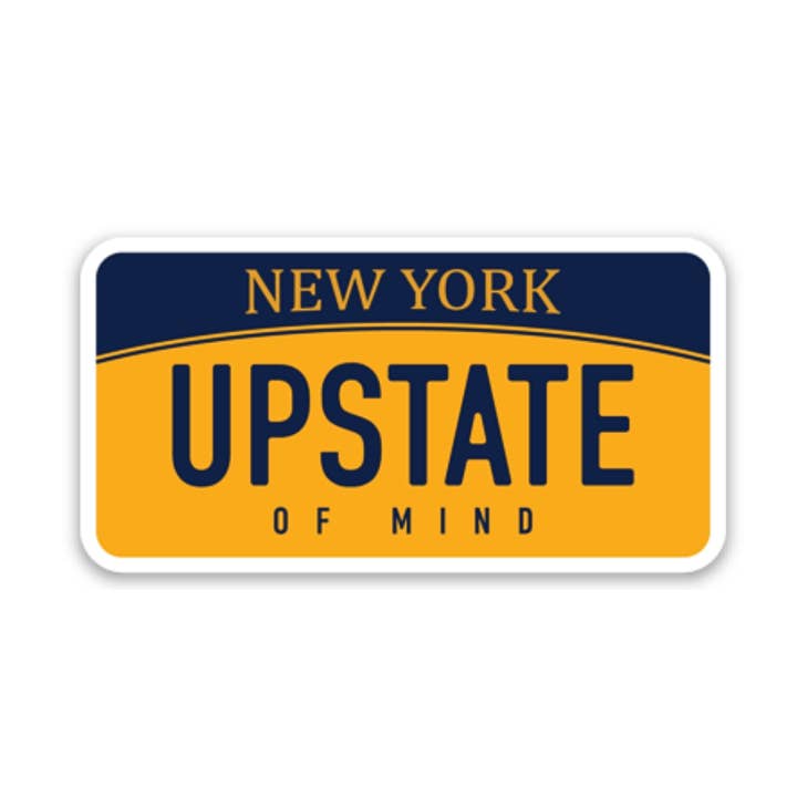 Upstate License Sticker for wholesale by Compas Life - Upstate of Mind