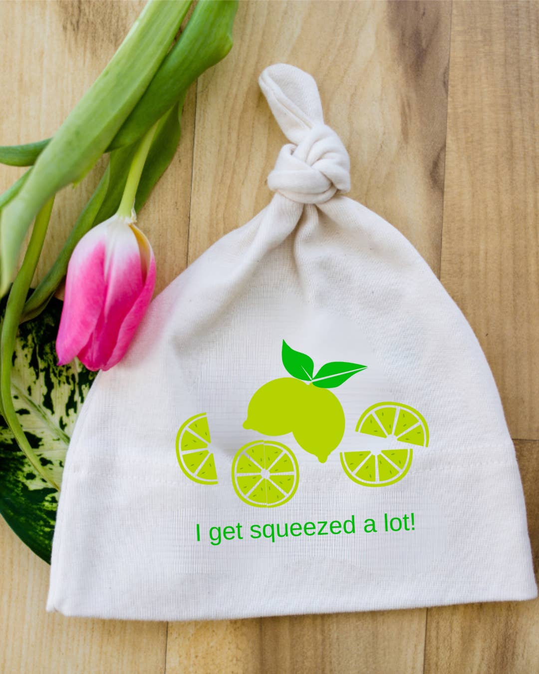 Simply Chickie Organic USA Made Baby and Kid's Clothing - Wholesale Newborn/Knit Hat - Baby - Organic cotton baby beanie hat Lemon