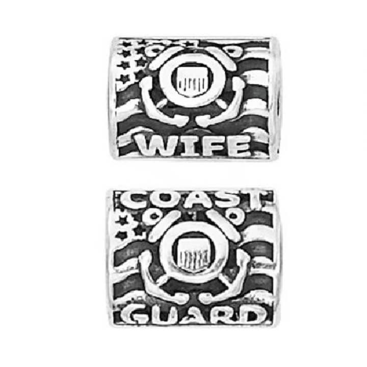 Proud Coast Guard Wife Bead Charm for wholesale by nomades