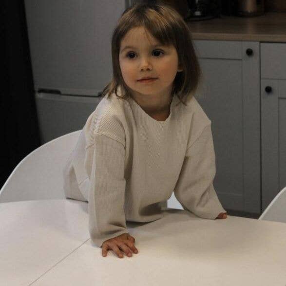 beige 18M-6Y Unisex Tvådelat Set Loungekläder Våffeltoppar & Byxor Grossist Småbarnskläder för wholesale på Faire4