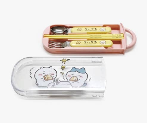 K-Wonderland - Vente Sets de couverts - Totoro, Ensemble de Couverts Trio Chiikawa Slide-Déjeuner, Pique-nique8