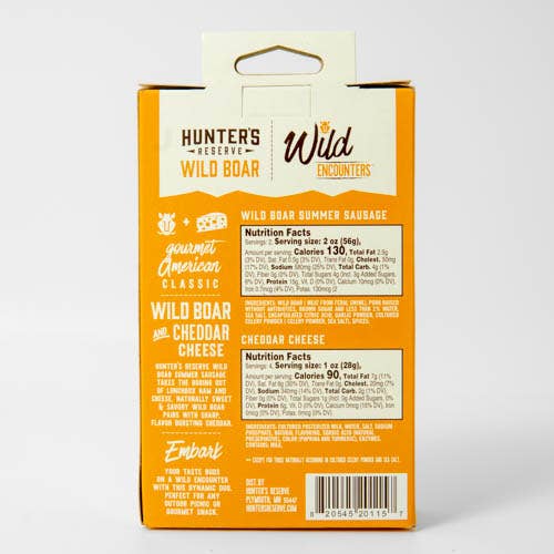 Hunter's Reserve - Wholesale Cheese - Wild Boar & Cheddar Cheese Wild Encounters1
