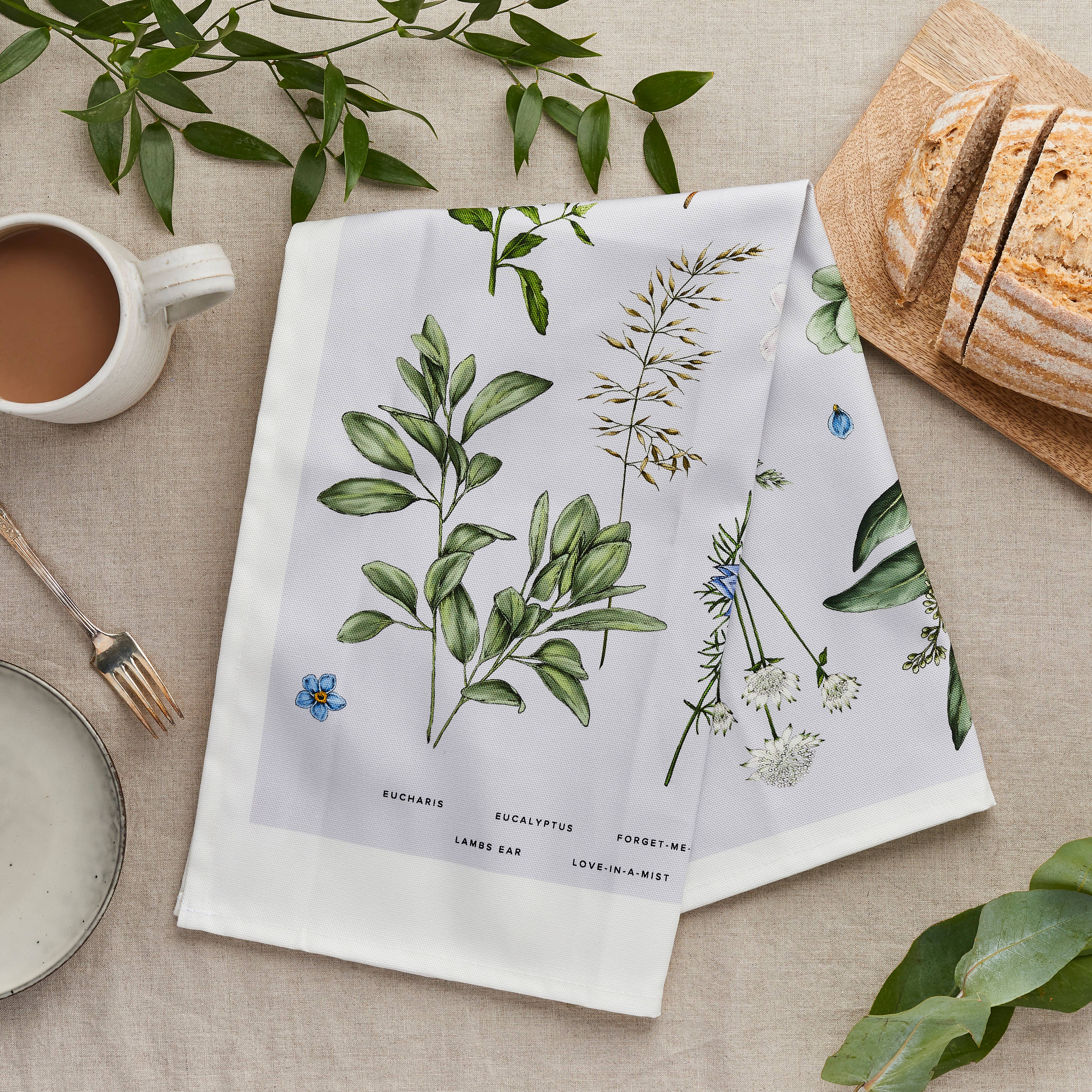 Catherine Lewis Design - Wholesale Tea Towel - Ethereal - Tea Towel - Light Blue3