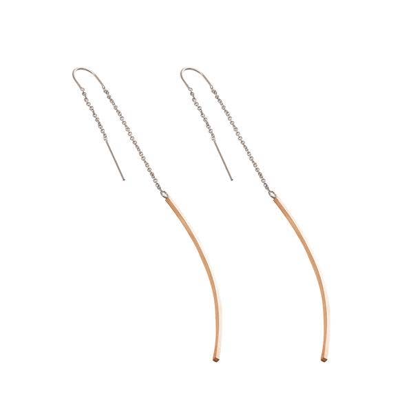 Limbo Jewelry - Wholesale Dangle Earrings - Zama Maya Threader Earrings - 3.75" Earrings5