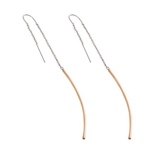 Limbo Jewelry - Wholesale Dangle Earrings - Zama Maya Threader Earrings - 3.75" Earrings5