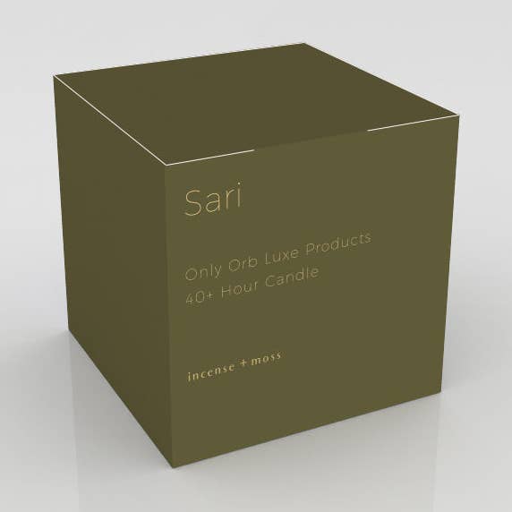 Candle - Sari - Incense + Moss for wholesale by Only Orb