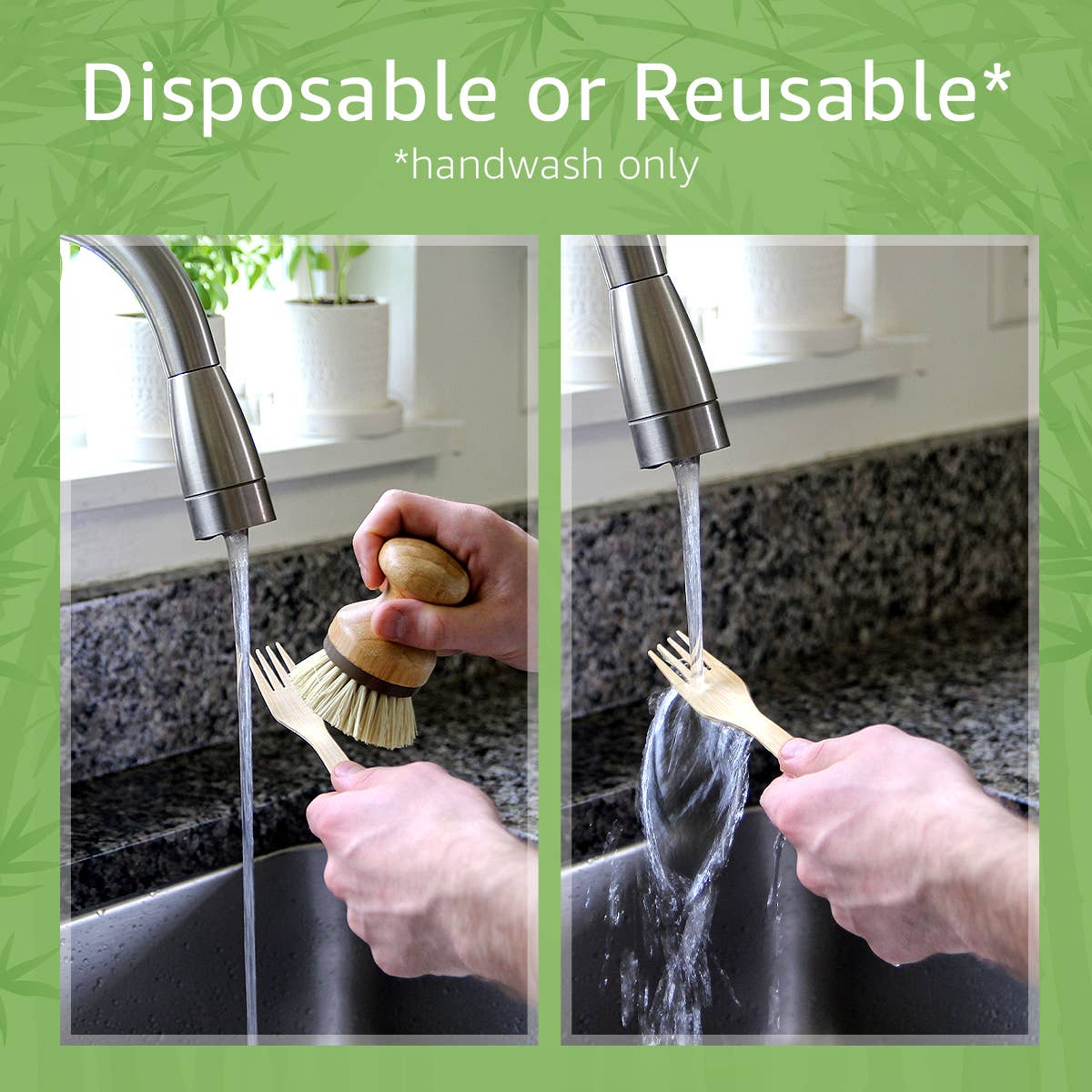 Ibambo - Wholesale Disposable Servingware Set - Ibambo Bamboo Disposable Forks Set - 600 Pack2