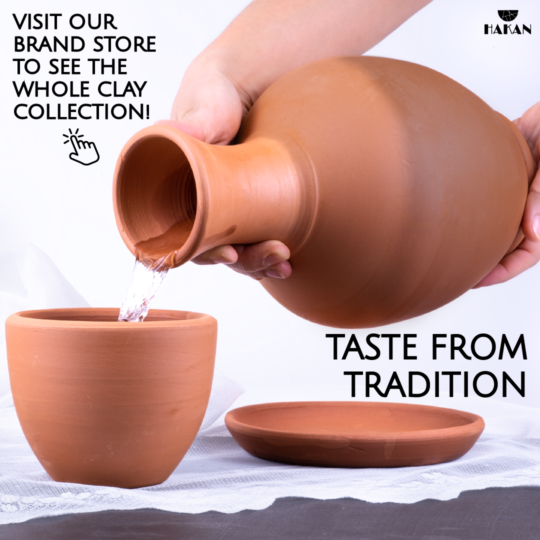 Hakan - Vendita all'ingrosso Caraffe - Brocca in terracotta Kapadokya Hakan, tazza, piatto, 76 oz6